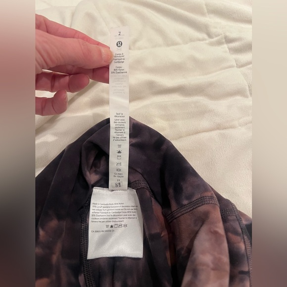 NWOT Lululemon Align High-Rise leggings | Diamond Dye Graphite Grey Pink Pastel - Picture 10 of 12